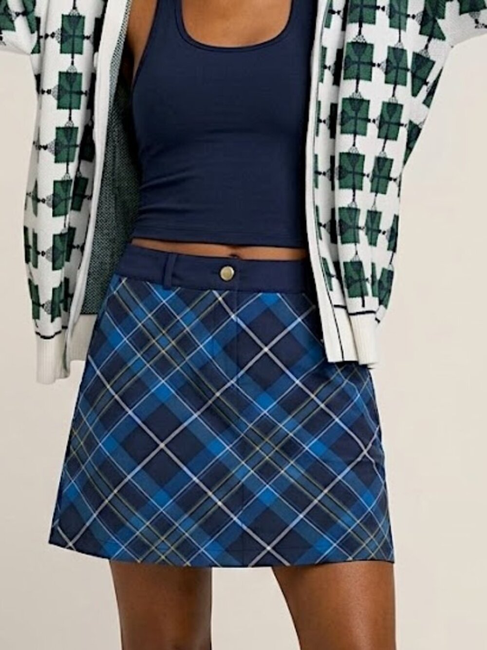 Lady Hagen Women's Academia Plaid Women's Golf Tennis Pickleball Skort Size 6